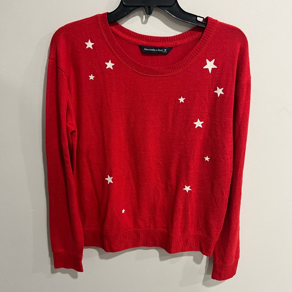 Abercrombie & Fitch Women’s Crewneck Knit Star Sweater - Picture 2 of 5